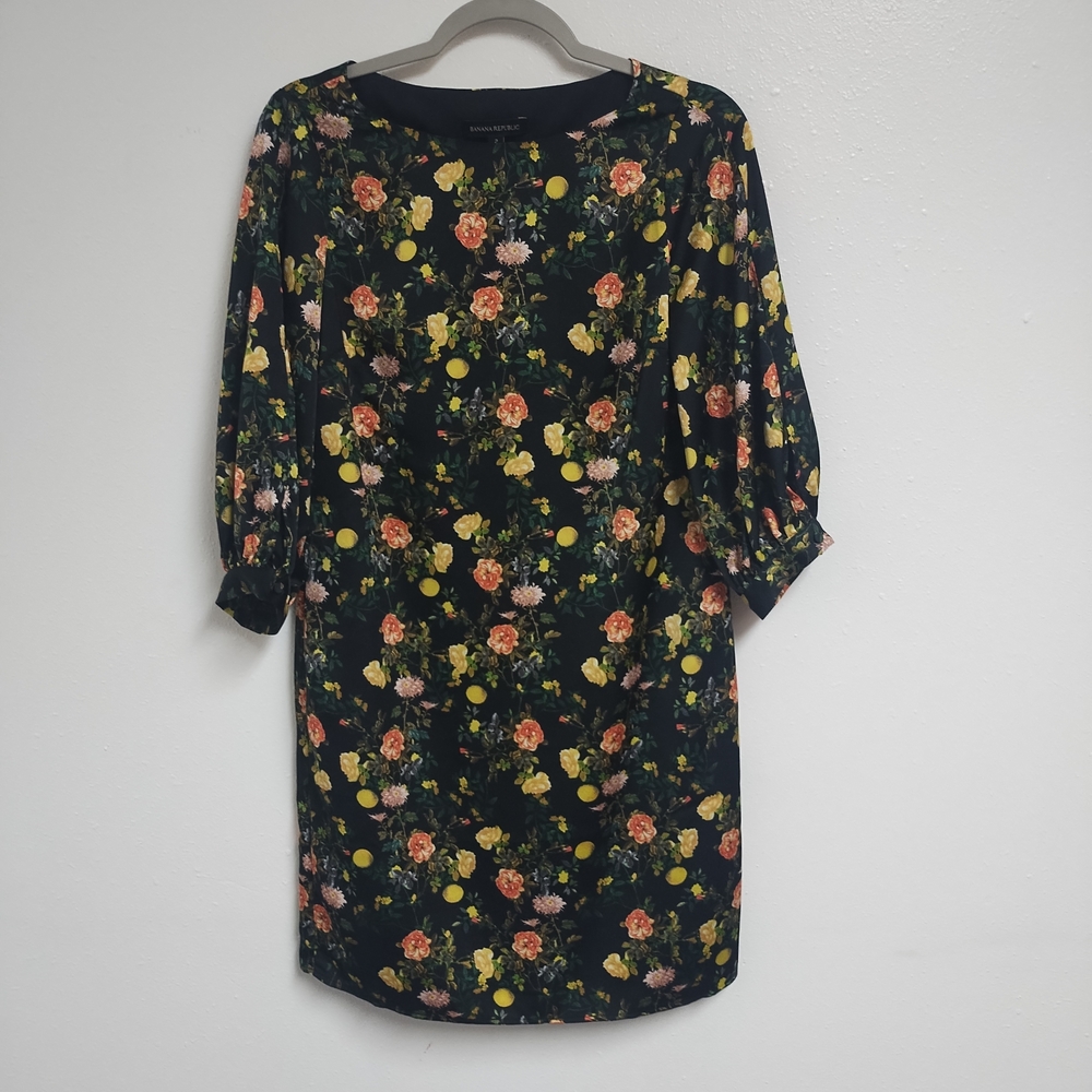 Banana Republic Floral Long Sleeve Dress